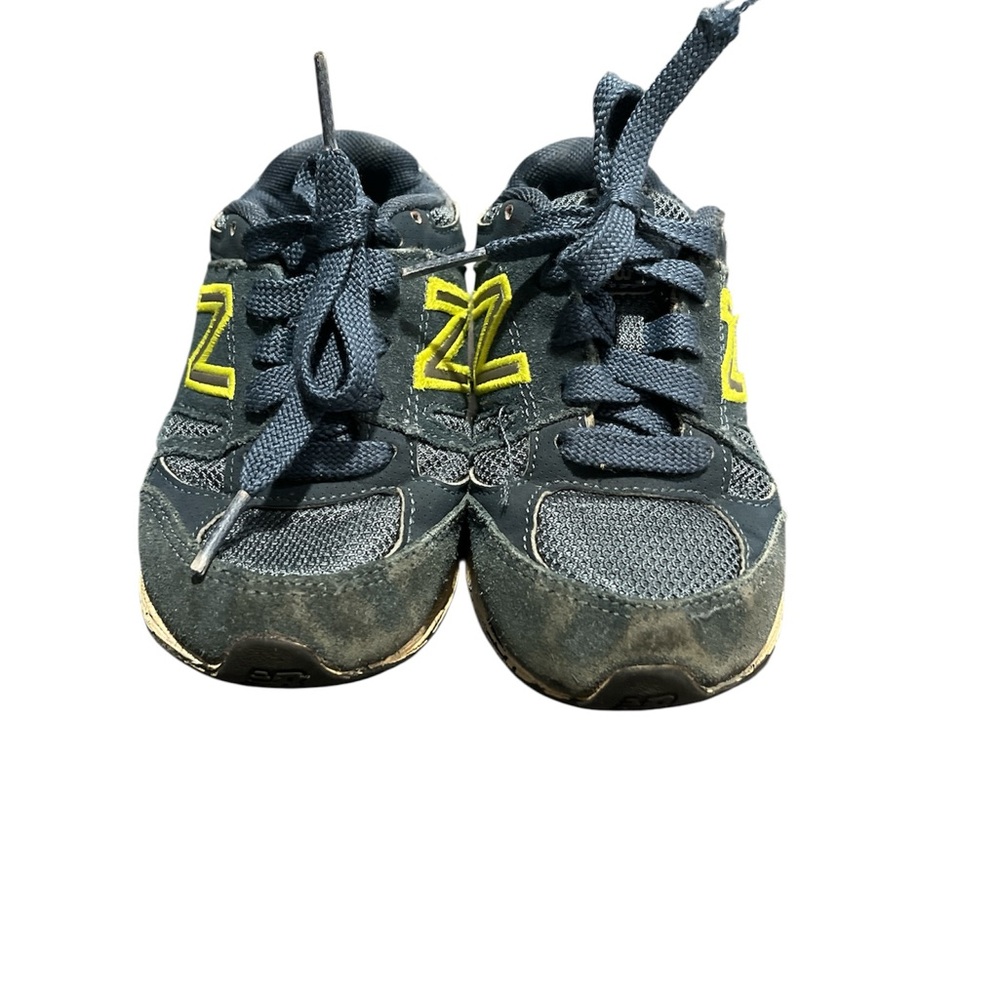 New Balance Kids Sneakers in Navy and Neon Yellow
